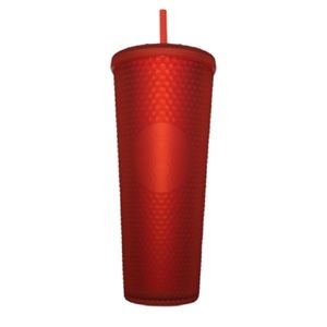 Starbucks Red Jelly Studded Soft Touch Tumbler Cup 24 oz NEW US Release